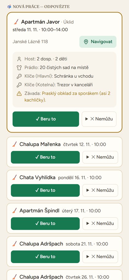 Uklizeno v telefonu – nabídky nové práce pro uklízečku